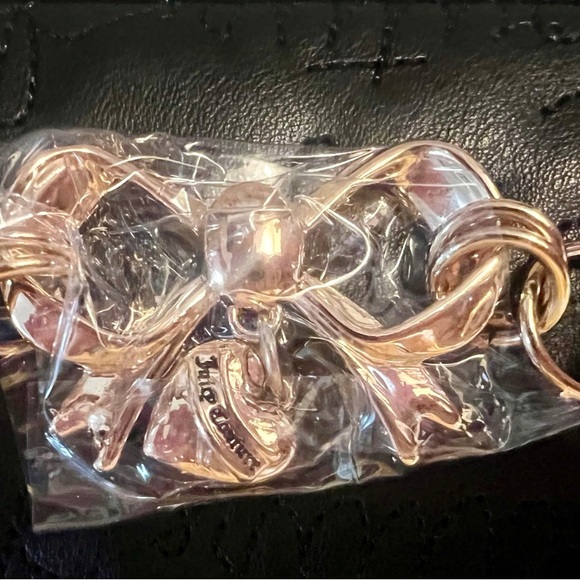 Juicy Couture Black Wallet with Gold Bow Accent - Picture 2 of 6